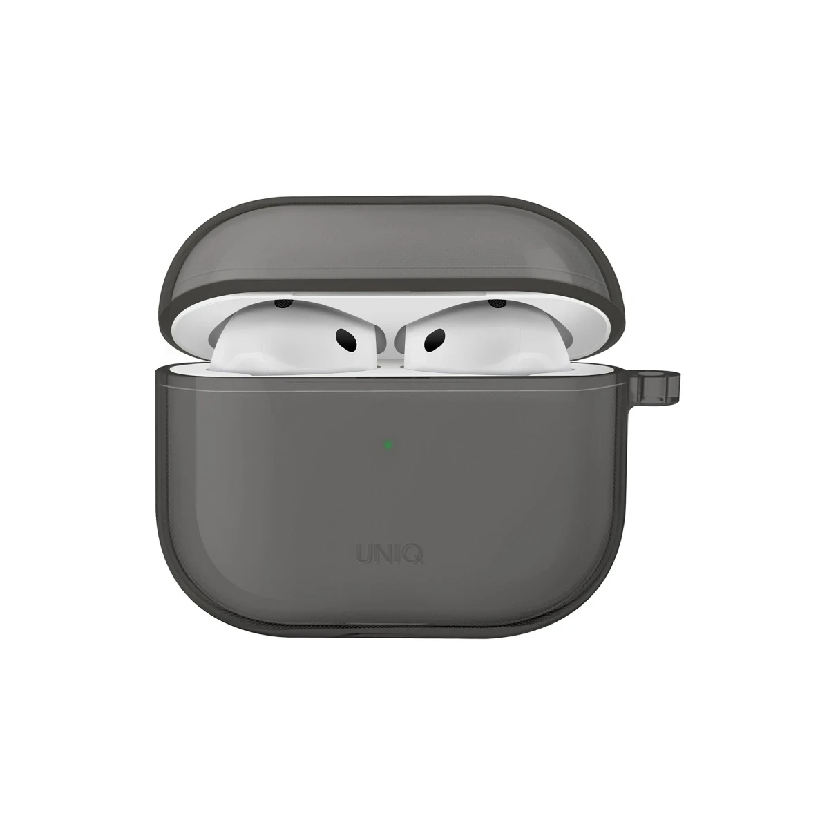 Uniq Apple Airpods 4 (4.nesil) Glase Silikon Kılıf - Siyah